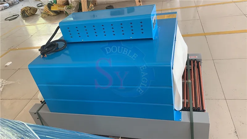 6030 모델 위 아래 이중 열 제어 체인 열 수축 포장 기계, 원적외선 수축 필름 포장 기계