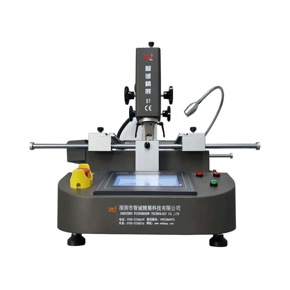 

WDS 2026 New S7 BGA Rework Station Touch Screen Control Core Components PLC High Quality Steel Wooden Box 1-Year Warranty