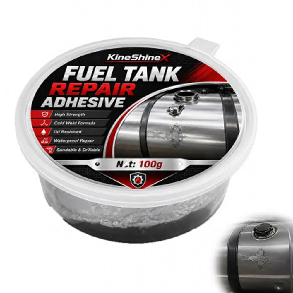 Fuel Tank Leak Repair Adhesive100g Oil Resistant Waterproof Cold Welding Glue For Diesel Tank E Mergency