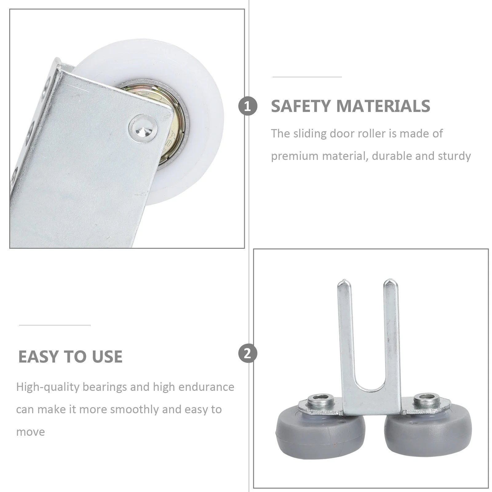 

4 set Sliding Door Roller Wheels For Wardrobe Cabinet Closet Silent Bearing Pulley Smooth Replacement Cupboard