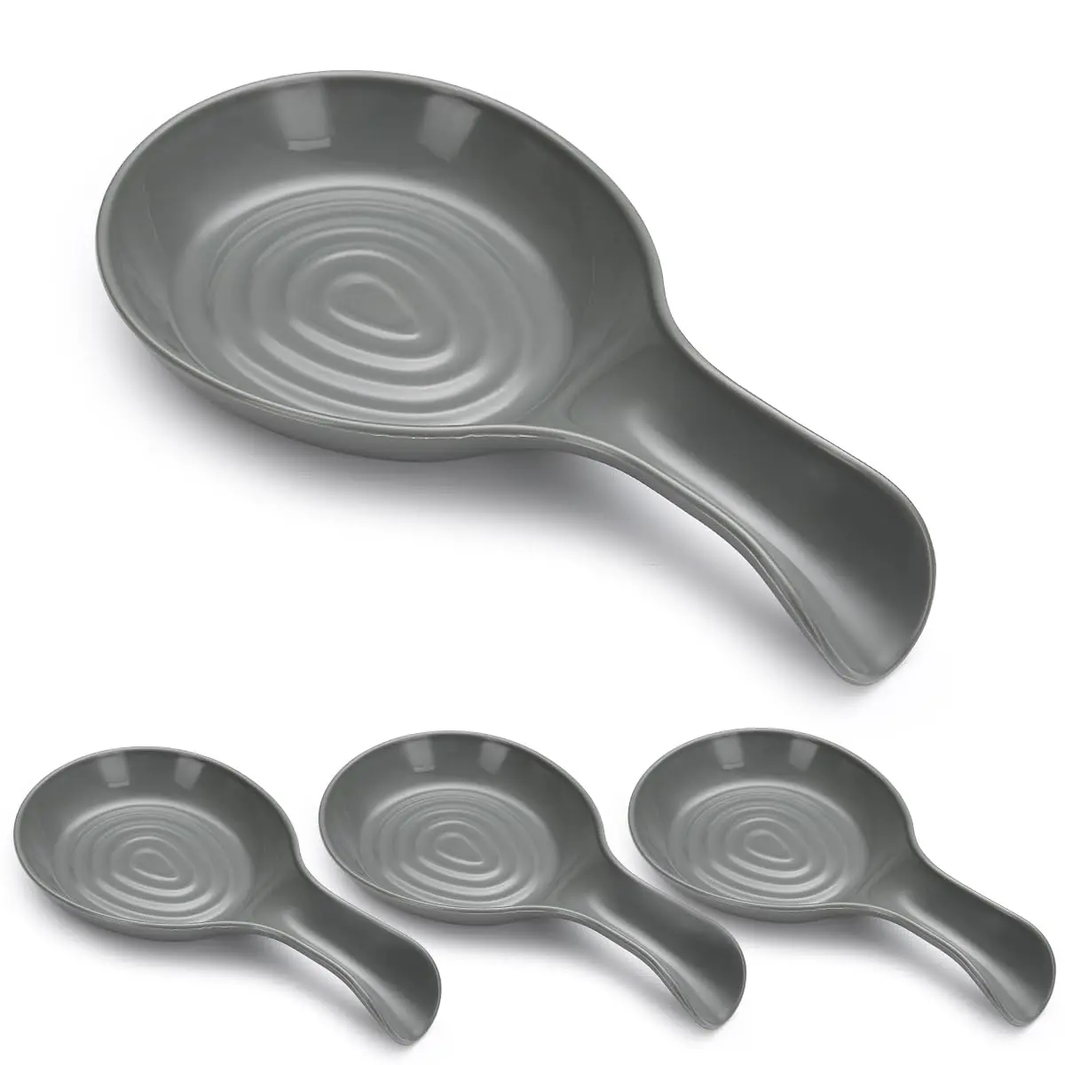 

Spoon Rest 4 Pack, Plastic Spoon Holder For Kitchen Counter, Kitchen Utensil Rack For Spoons, Tongs, Spatulas, Spoon Rack For Ho