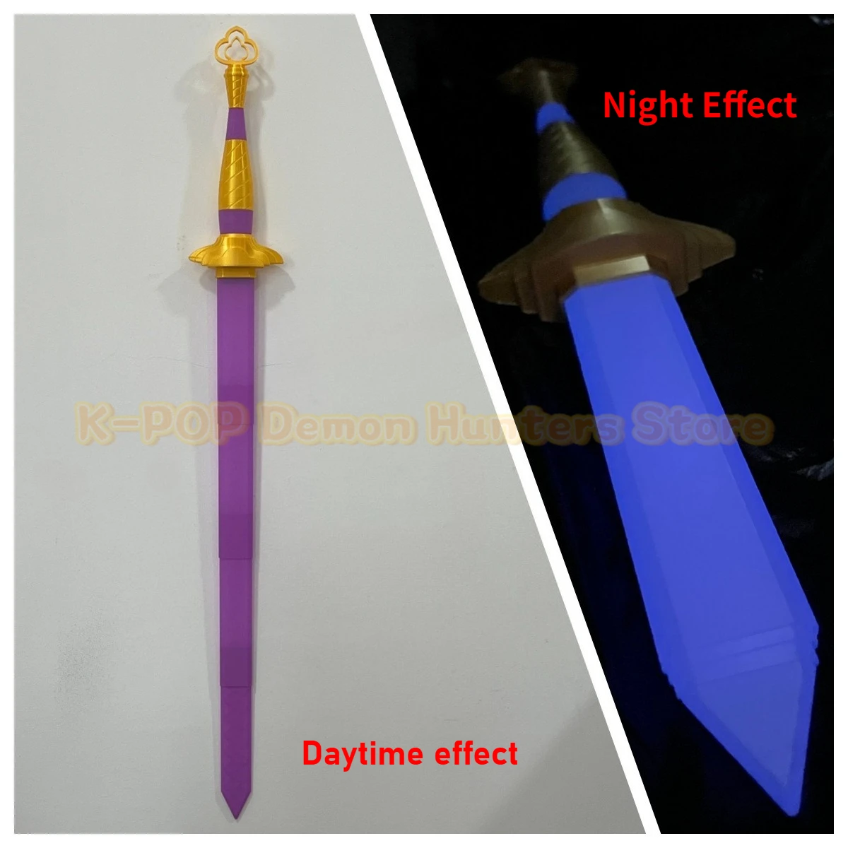 New Rumi Cosplay 3D Printed Long Knife Girls Group Roleplay Sword Ornament Props Demons Hunter KPop Costume Accessories