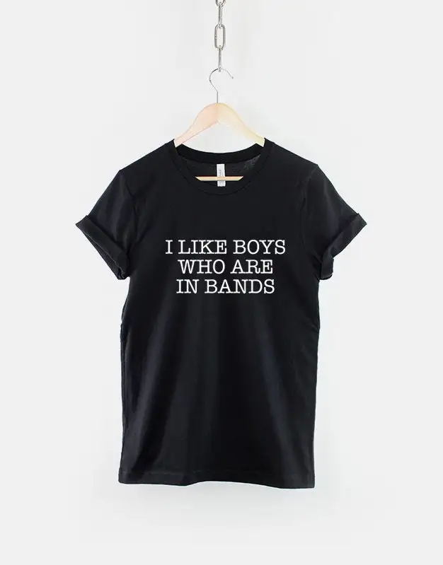 Fangirl T Shirt Boy Band I Like Boys Who Are In Bands