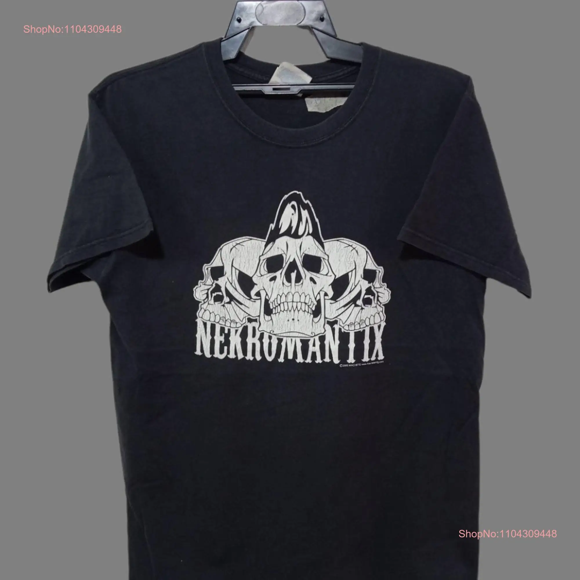 Vintage NEKROMANTIK Movie Horror Black Medium T Shirt Film German Exploitation Size M long or short sleeves