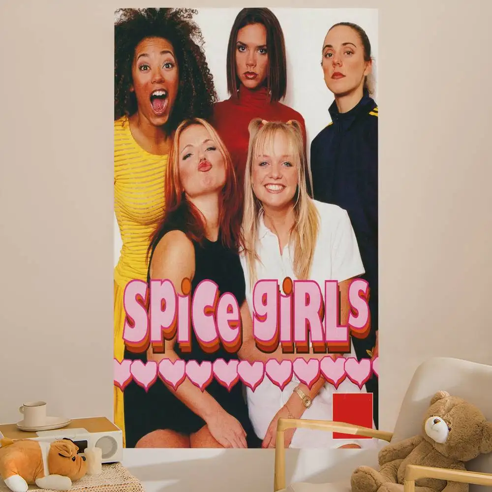 Musical group Spice Girls DIY Wall Tapestry for Living Room Home Dorm Decor Wall Art Decor
