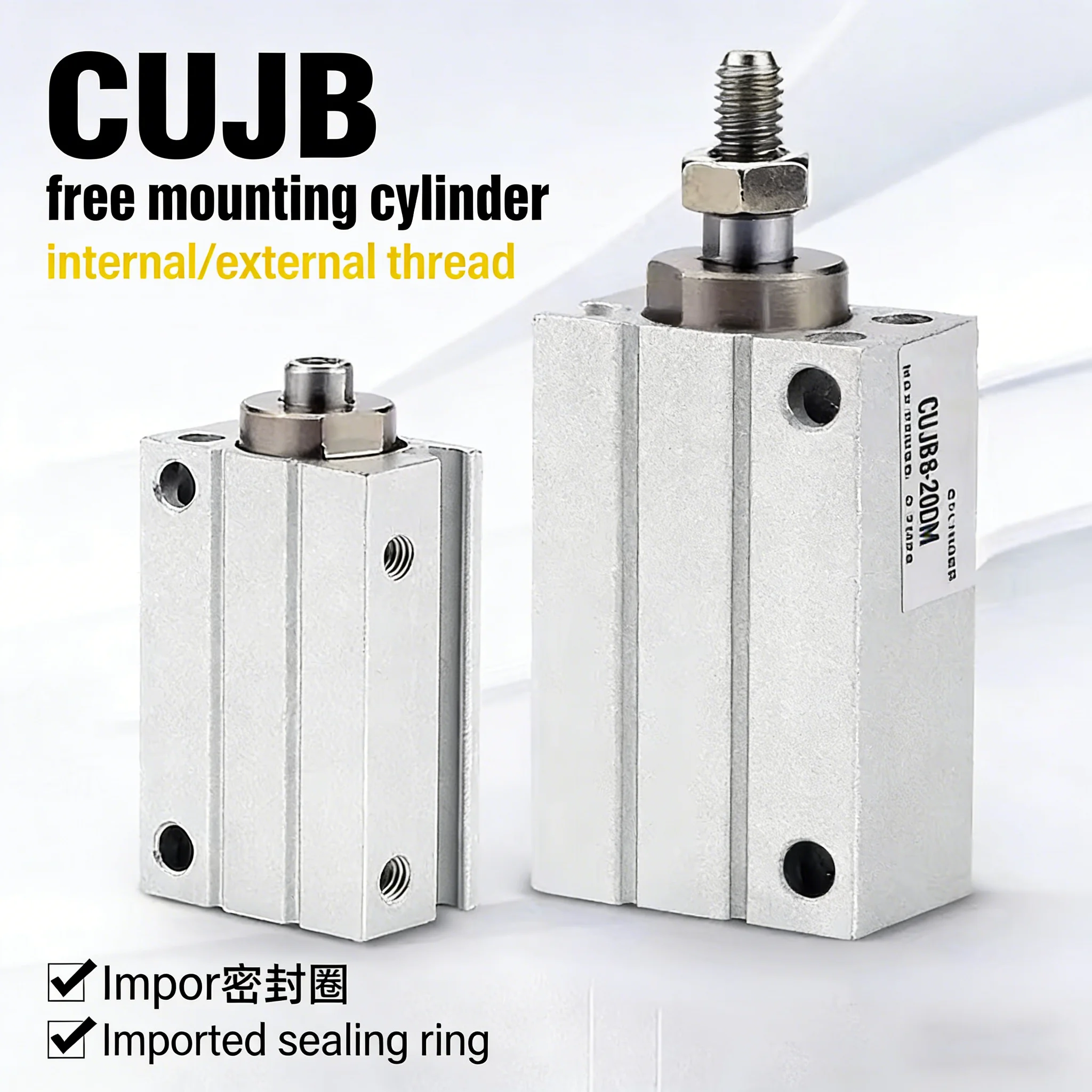 

CUJB Small Pneumatic Free Installation Cylinder CDUJB6/8/10/12/16/20X6-8-10-15-20DM