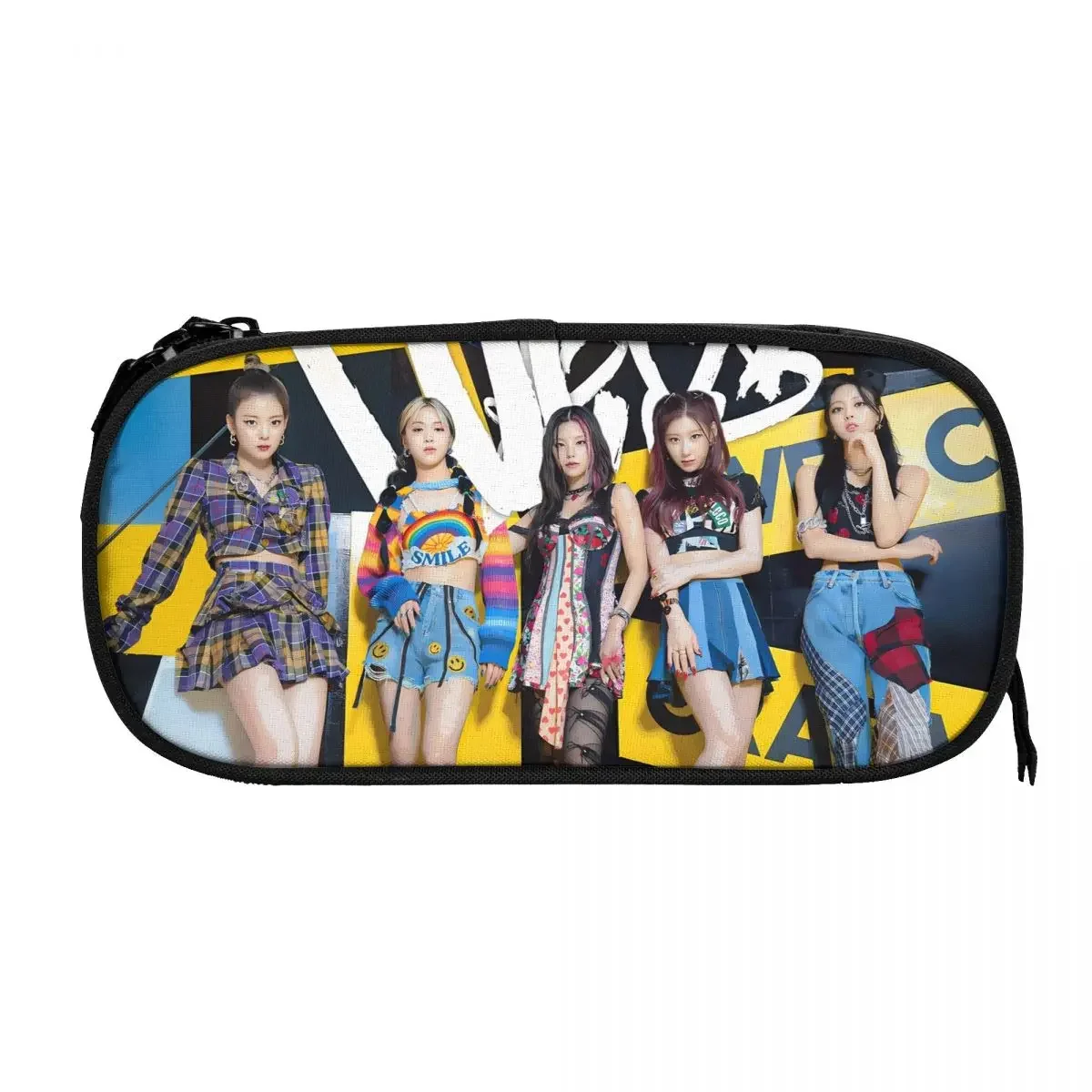 Kpop Group ITZY Big Capacity Pencil Pen Case Office College School Large Storage Bag Pouch Holder Box Organizer