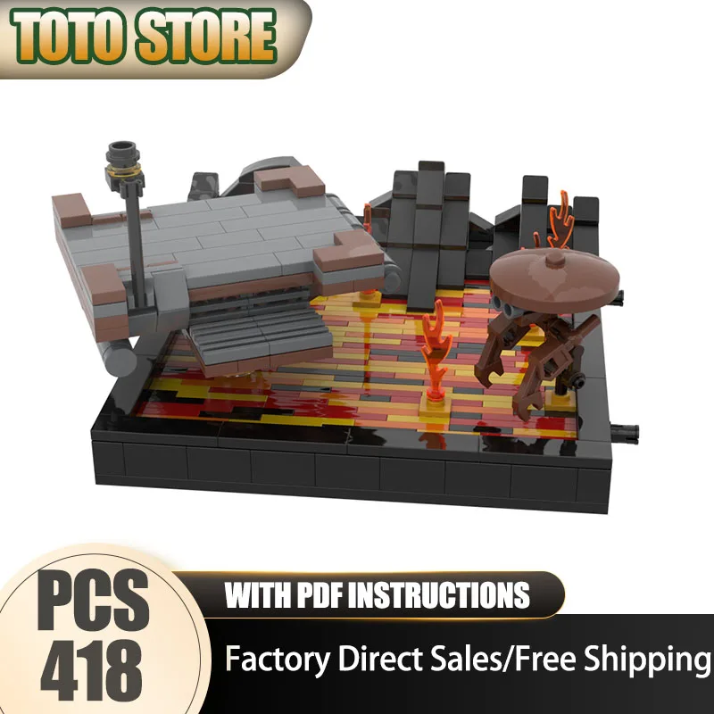 

Popular Star Movie Model Moc Building Blocks Modular Base Duel Model Technology Brick Famous Scene Assembly Construction Toy