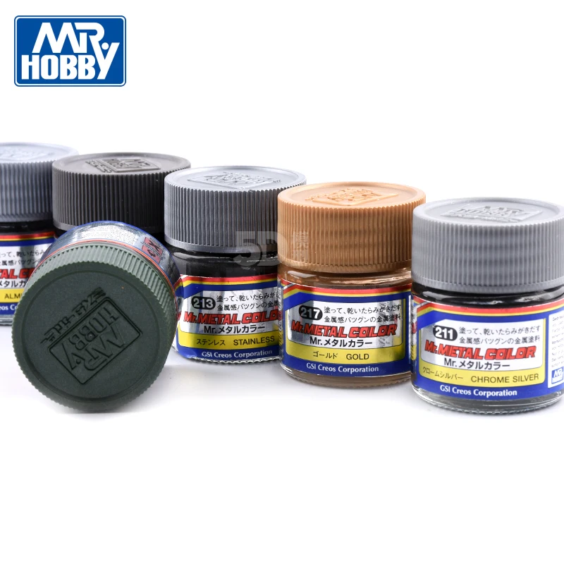 MR.HOBBY Metallic Color Paint GSI Model Coloring Spray Coating Oiliness DIY Special Metallic Color Golden MC211-219