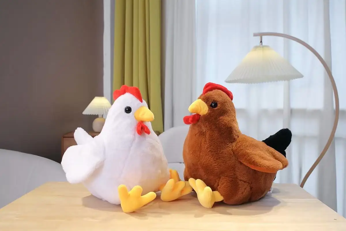 

Плюшевая игрушка Chubby Rooster 30/40 см, милая мягкая кукла в стиле аниме, идеально подходит для подарков на Рождество и День Благодарения