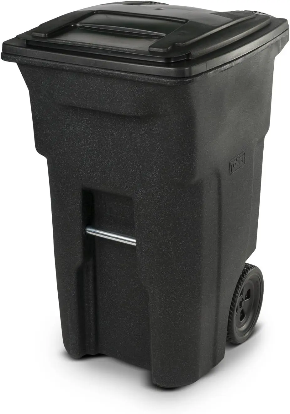 

25564-R1209 Residential Heavy Duty Two Wheeled Trash Can, Blackstone, 64 Gallon