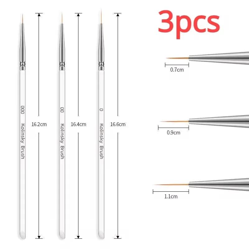 Nail Art Liner Brushes for Professional Design