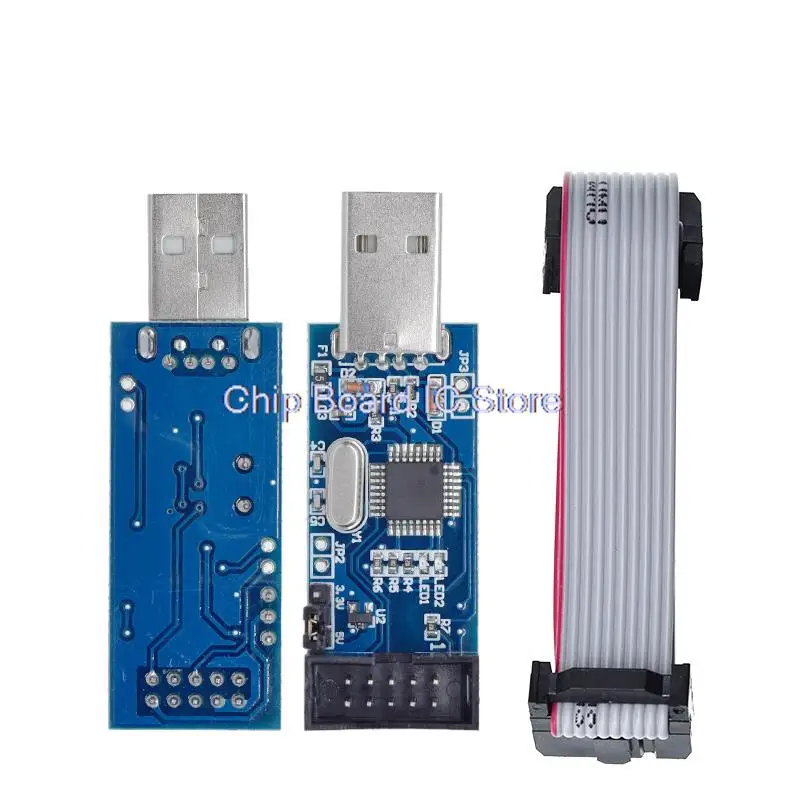 Imagem -02 - Programador Oficial Usbasp Avr Isp Usb Usb Asp Atmega8 Atmega128 Suporte Win7 64 Placa