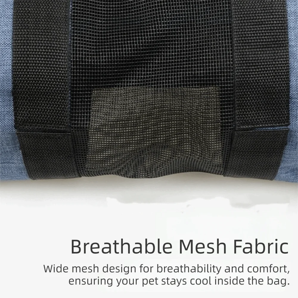 

Breathable Mesh Cat Bath Fixing Bag Soft Comfortable Pet Carrier Sling Bag Folding Anti-scratch Puppy Travel Bags Nail Trimming