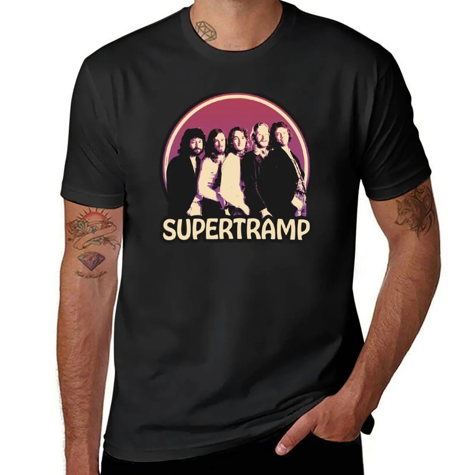 

Supertramp 70s Rock Band T-Shirt anime blanks hippie clothes plus sizes Men's t-shirts