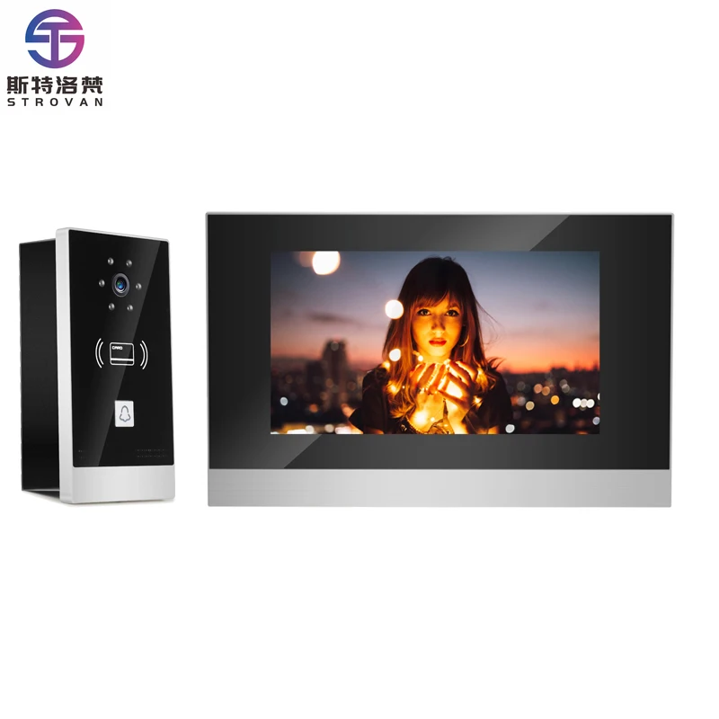 Smart Home Doorbell Villa Waterproof Video Doorphone Two-way Call Wireless Intercom Apartment Flats