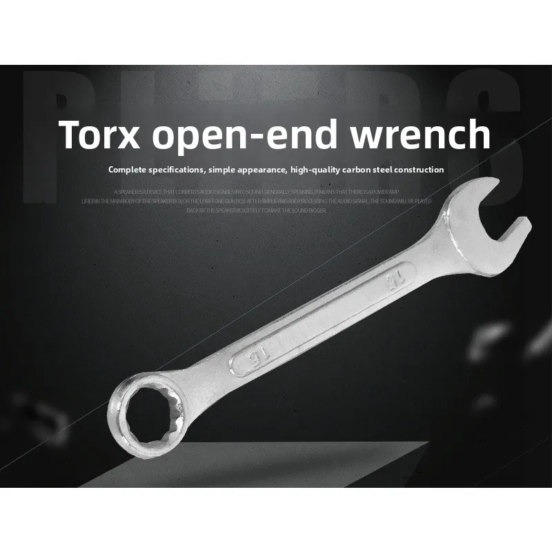 High Quality Ribbed Plum Blossom Opening Wrench Forging and Quenching Dual-purpose Wrench