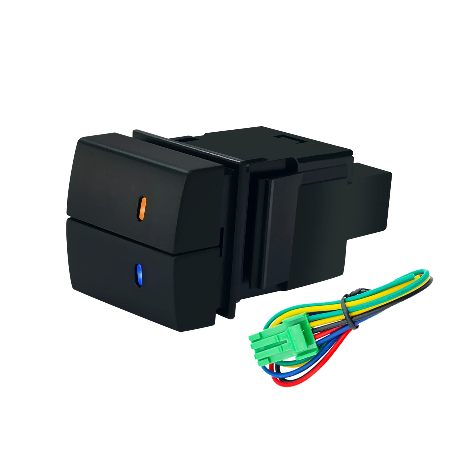 

12 В светодиодный двойной кнопочный переключатель ВКЛ/ВЫКЛ/мгновенная пустая кнопка с проводом для Toyota Prado Hiace LandCruiser RAV4 Camry Corolla