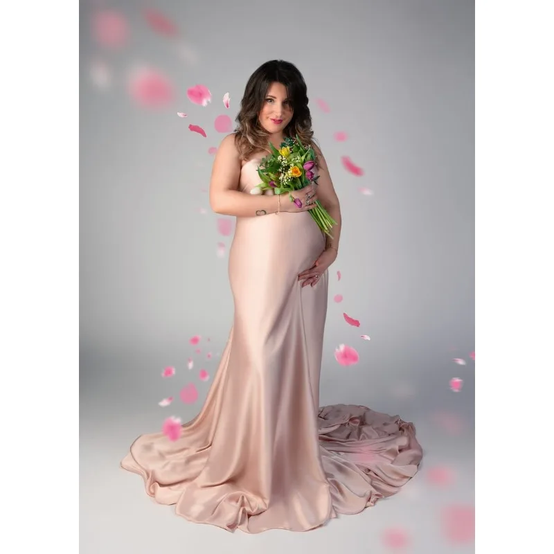 

5YARD/ Maternity Photography Silk Fabric - Satin Wrap & Draping for Pregnancy Photos - Baby Shower Maternity Dresses Photoshoot