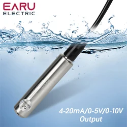 10-30V Level Sensor 4-20mA 0-5V 0-10V Output Liquid Level Transmitter Water Level Sensor Probe Detector Controller Float Switch