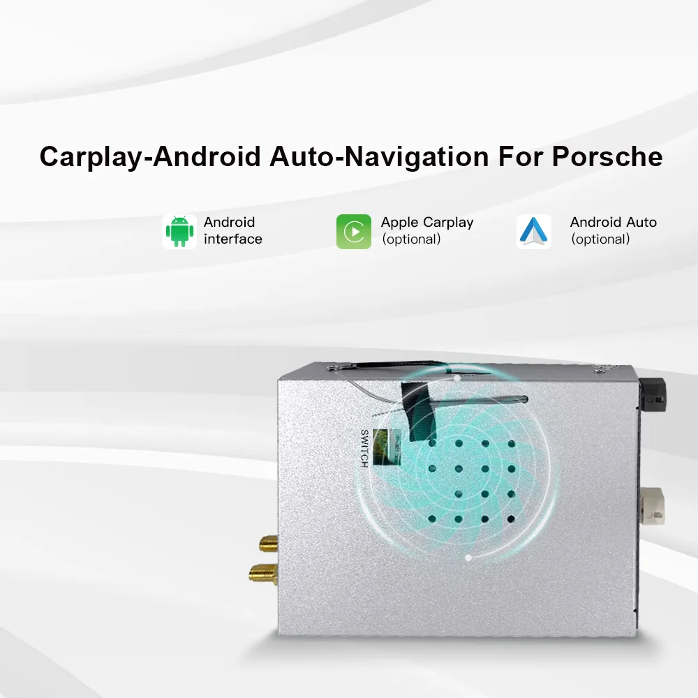 Hualingan Apple CarPlay para Porsche Panamera Android Auto Android box Fullscreen Adaptador CarPlay sem fio TikTok vídeo YouTube