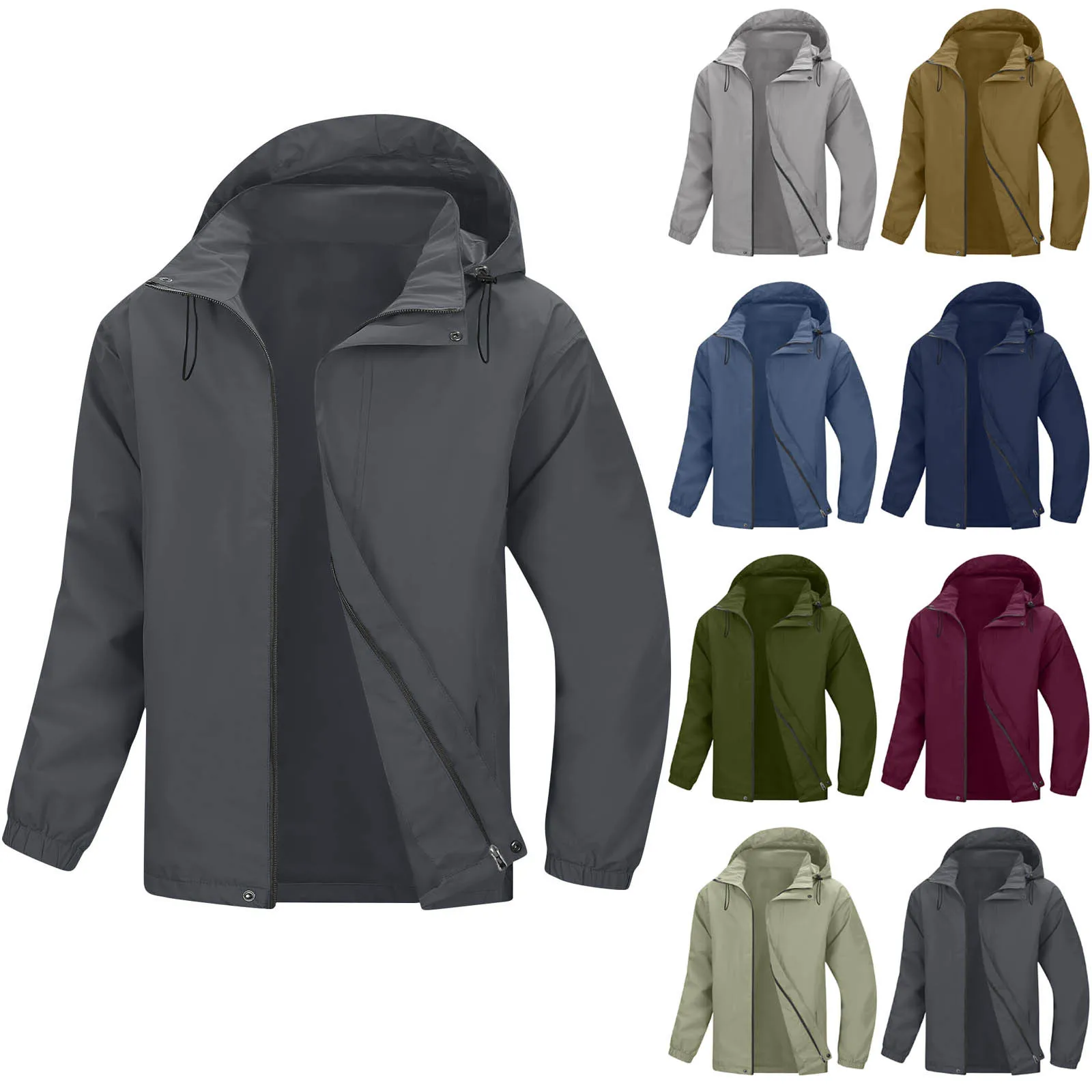 

Waterproof Submachine Jacket Windproof and Warm Outdoor Sports Mountaineering Suit 2025 Hot Selling Men's Fashionable and Casual
