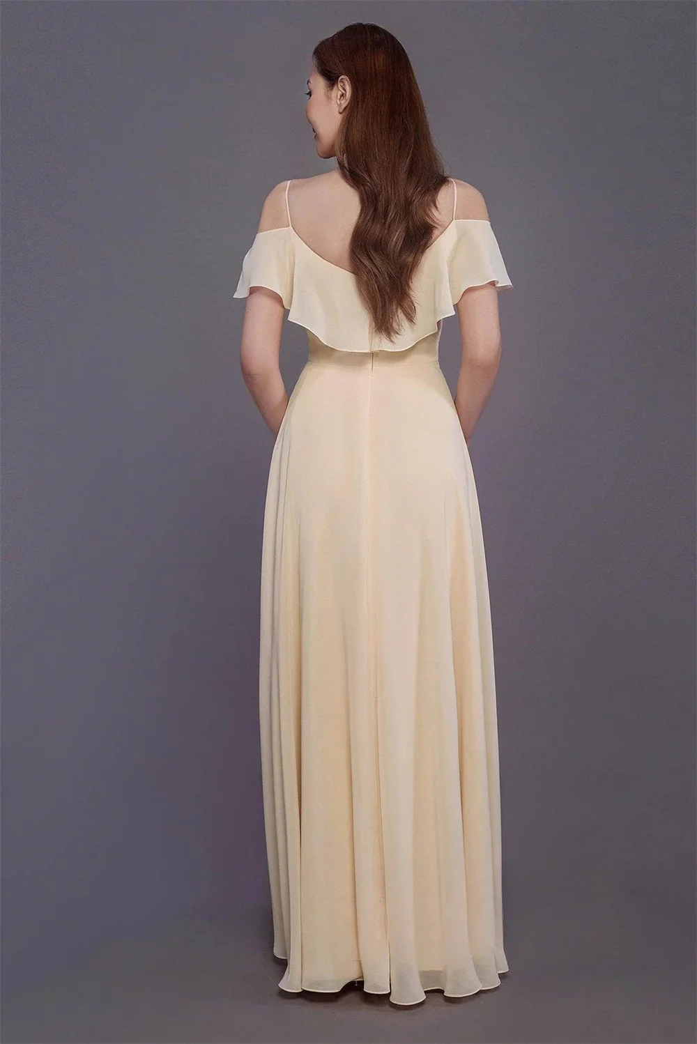 Sukienki wieczorowe damskie eleganckie sukienki na studniówkę ramiączka spaghetti krótki rękaw falbany linia A plisowana formalna sukienka celebrytki dla kobiet