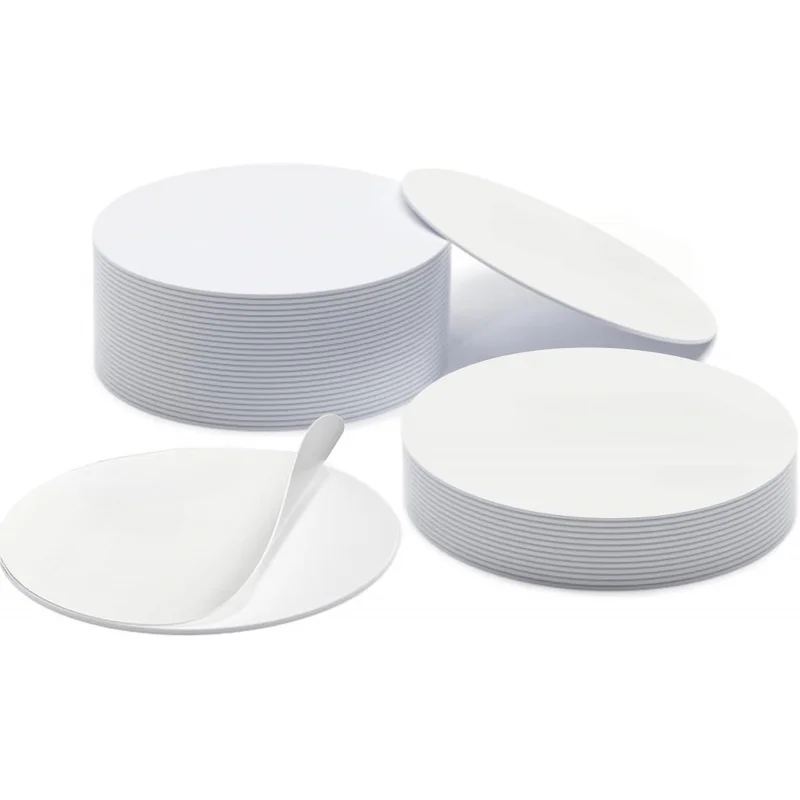 NFC Stickers Tags Round Rewritable NFC Cards with Adhesive Back 504 Bytes Memory 25mm Compatible with All NFC Enabled Phones