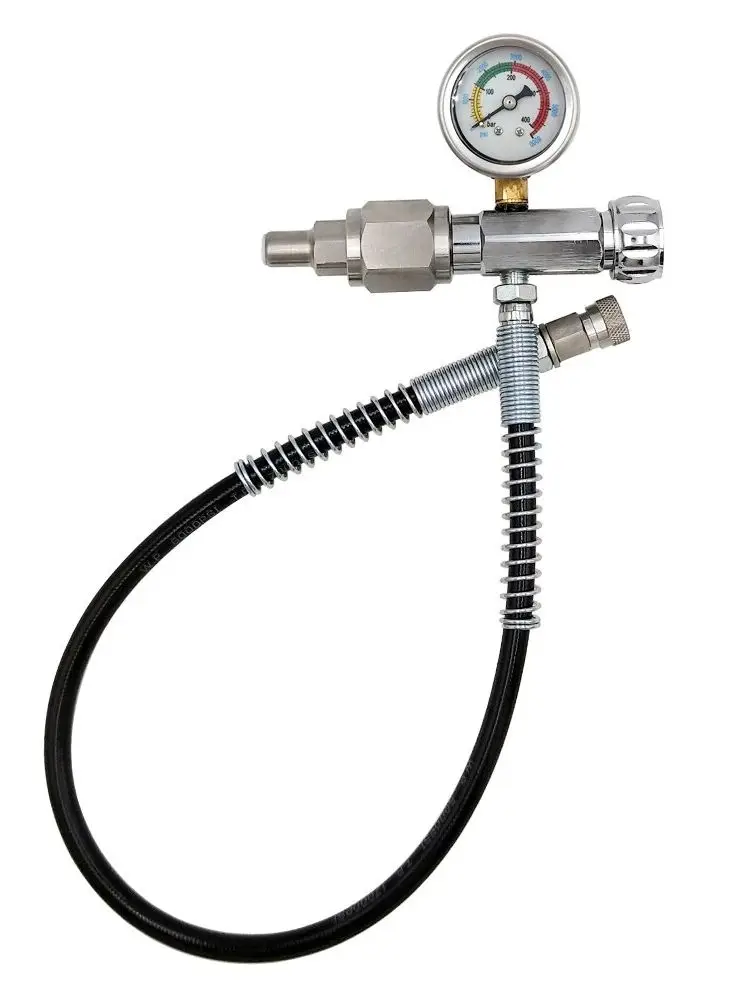 Cylinder Air Fill Station Refill Adapter 0-4500PSI to Scuba Tank with CGA347 Connection And 24Inch Hose