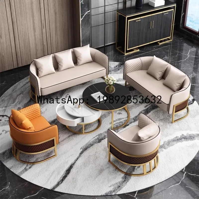 

X-20 office sofa, business reception sofa, hotel light luxury leisure chair, negotiation table and chair set