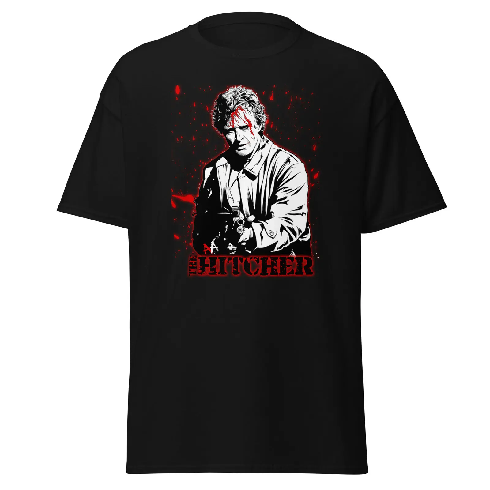 the Hitcher movie shirt 80s horror movie shirt Rutger Hauer