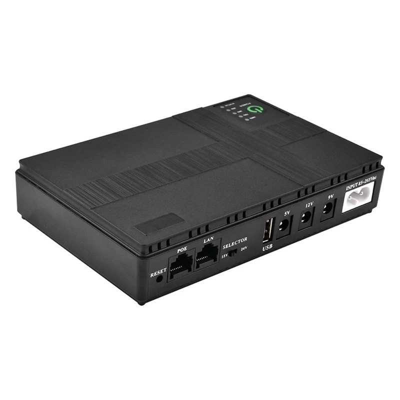 AC85-265V DC1018P Routeur 5V9V12V Sauvegarde Sans Joli 10400Mah Alimentation Chargeur Téléphone Portable DC UPS US Plug