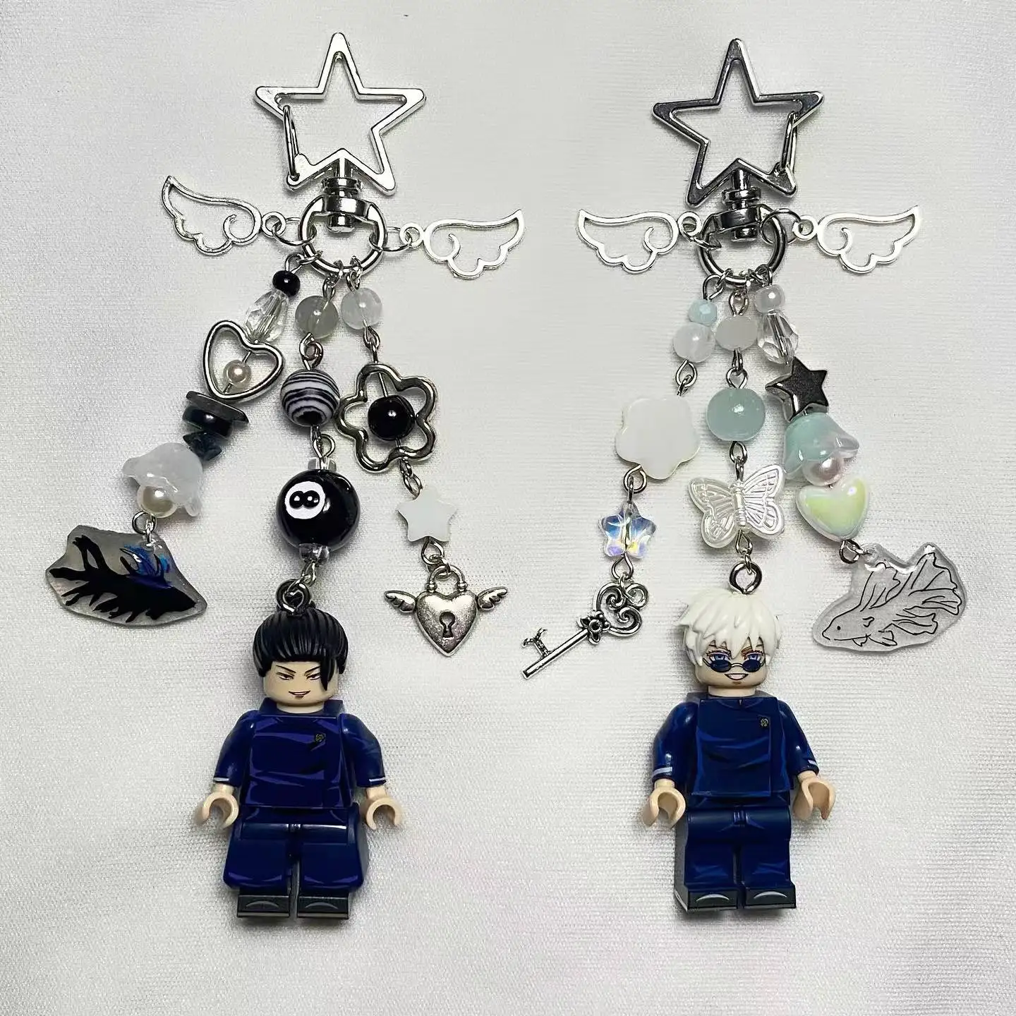 Handmade gojo minifig  LEGO keychains