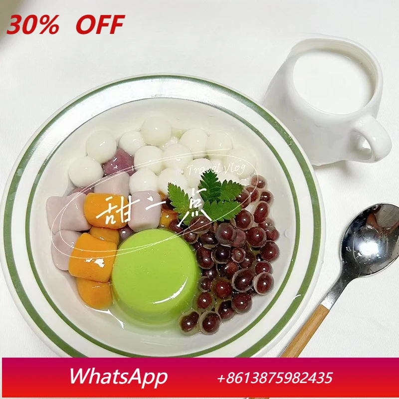 

LMM high-value ice powder special bowl exquisite dessert melamine shaved ice bowl commercial