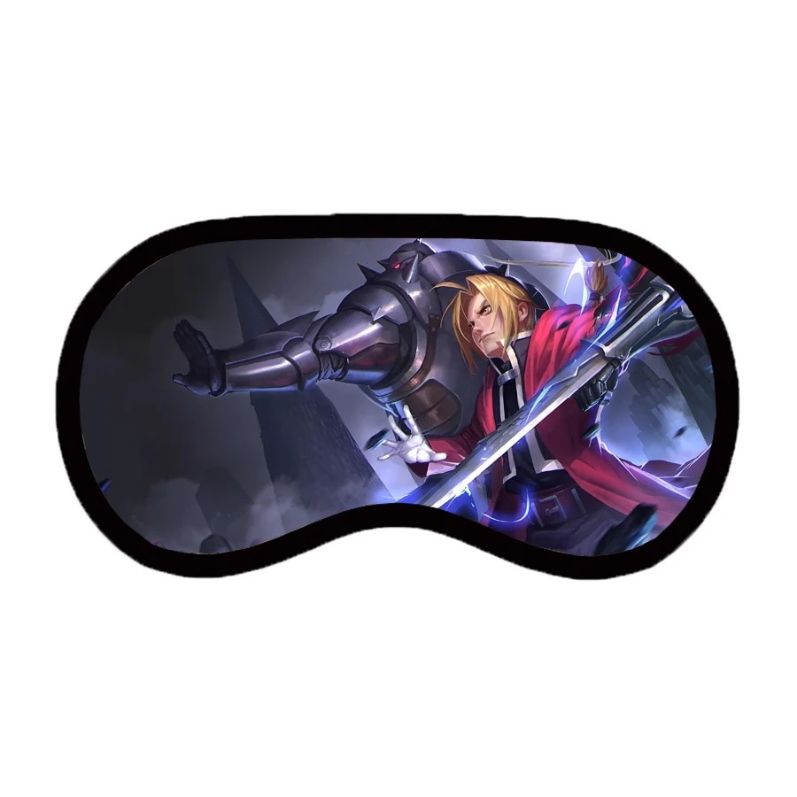 anime  Fullmetal Alchemist Patch Unisex Sleep Blindfold Casual Eyes Mask Eyepatch Breathable Teenager Cute Cartoon Eyes Mask