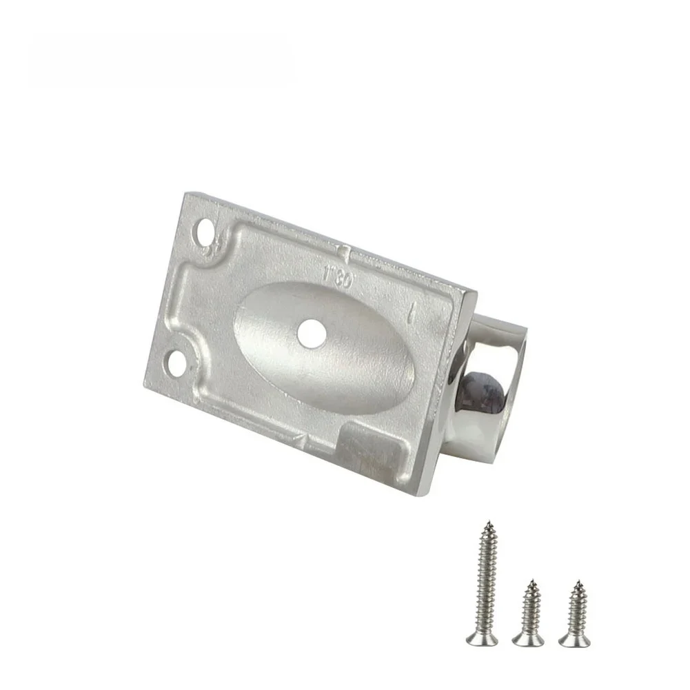 Yacht Handrail Rectangular Mounting Base 316 Stainless Steel Marine Use Fit 22mm 7/8in and 25mm 1in Rail Pipes