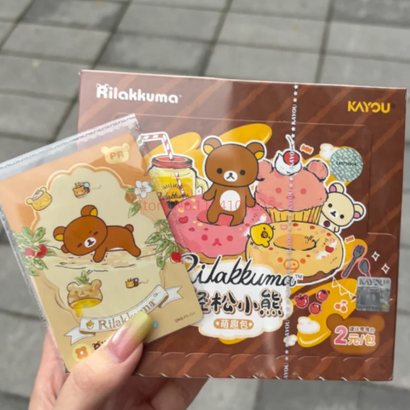 

Коллекционные карточки Kayou Genuine Rilakkuma: милые карточки в акварельном стиле с сказочной атмосферой, аниме-карточки для игр, игрушка-подарок