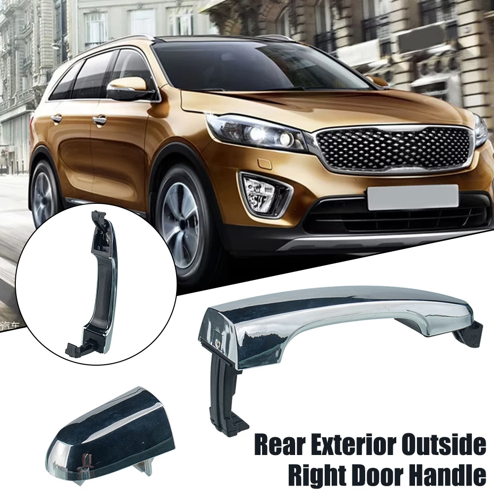 Stylish Chromed Passenger Side Backdoorhandle Compatible with For Kia Models from Years '11 to '15 Smooth Operation Assured