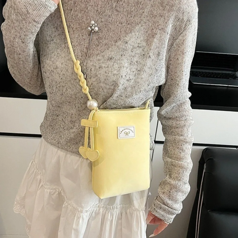 

PU Leather Mini Crossbody Bag Multifunctional Solid Color Small Square Bag Storage Bag Korean Style Single Shoulder Bag Outdoor
