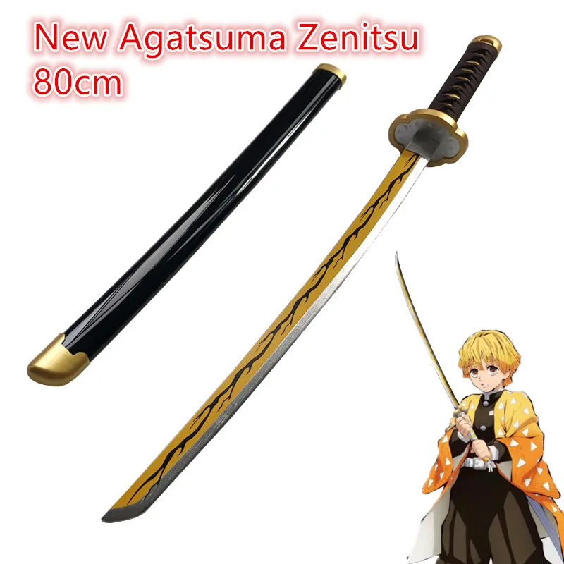 Tsuyuri Kanawo Cosplay Espada, Faca Ninja Anime, Arma De Brinquedo De Madeira, 1:1, 80cm