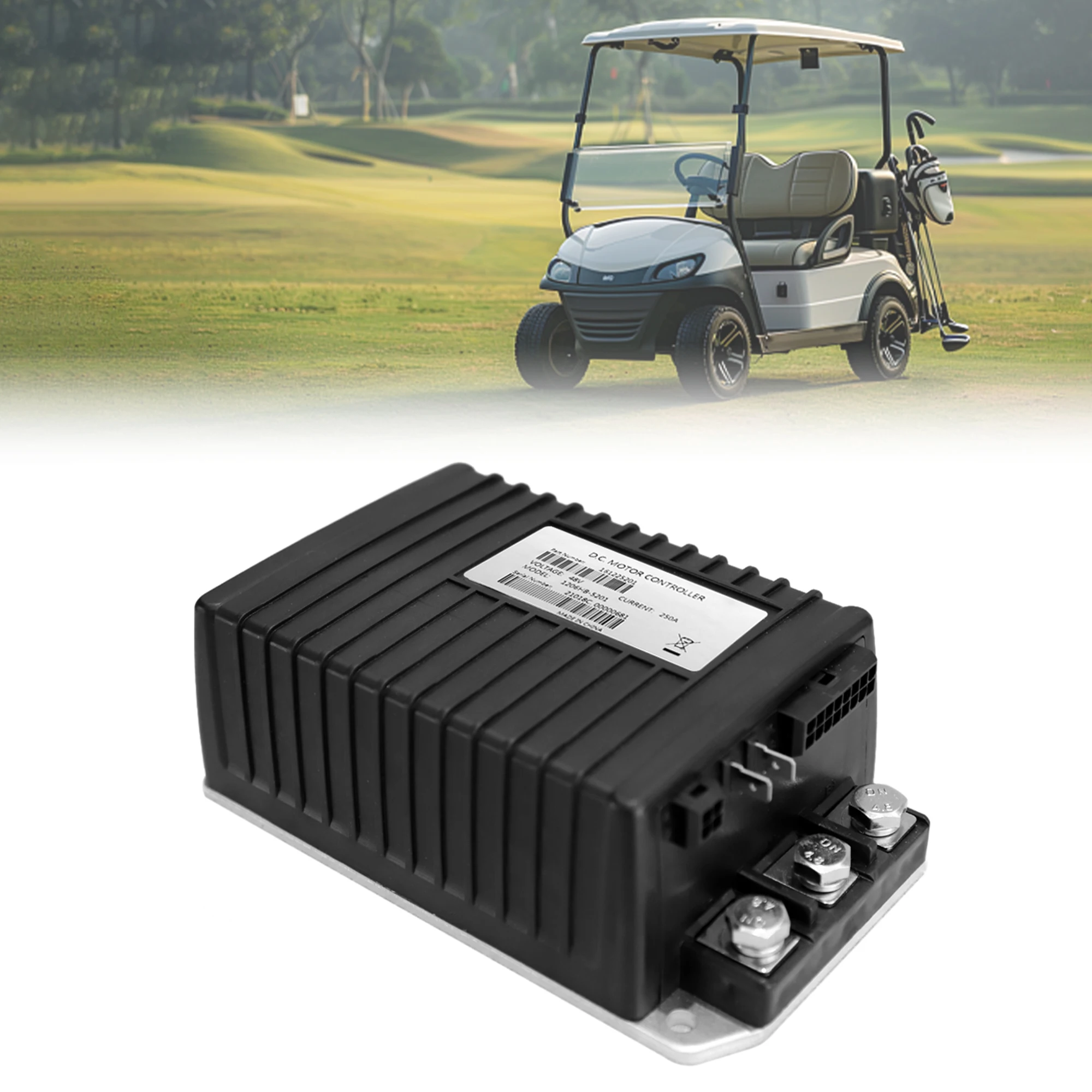 

1206HB-5201 Golf Cart Motor Controller 48V 250A Compatible with Curtis EZGO TXT Terrain 250 ST Sport II MPT 800 1000