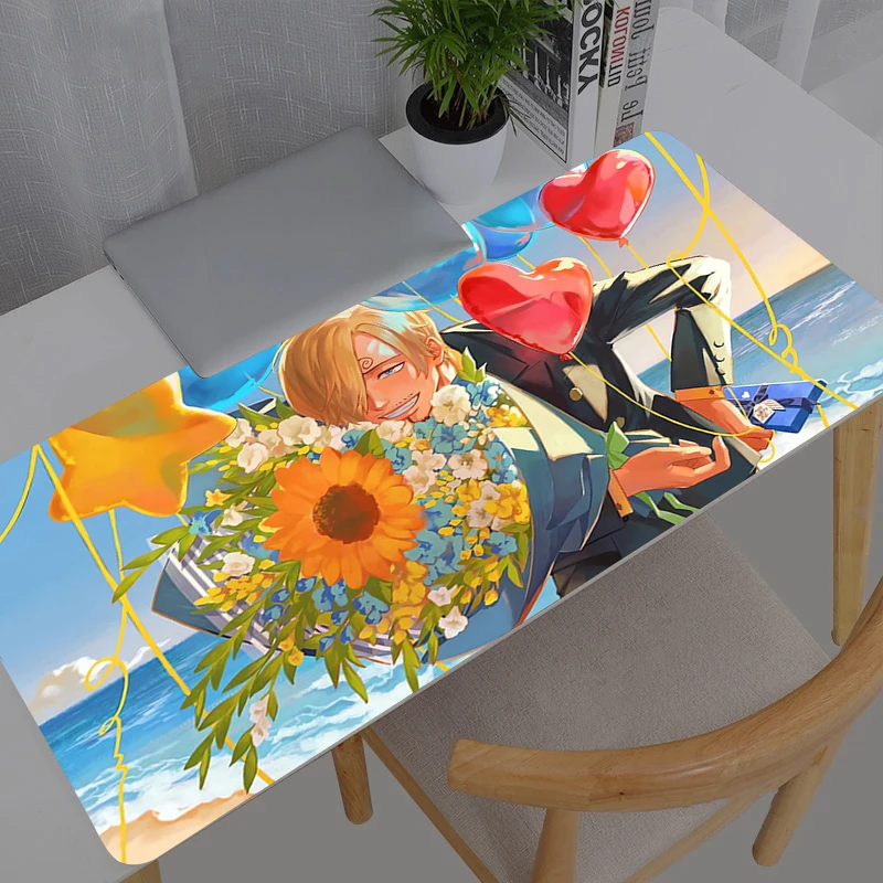 

Mouse Pad One Piece Sanji Professional eSports Game Players Speed Lock Edge Rubber Game Desk Mousepad Keyboard Mat
