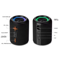 cyboris 2 in 1 Separable Bluetooth Speakers for Smart Phone 360 Stereo Surround Wireless SOUND Box Outdoor Waterproof Subwoofer