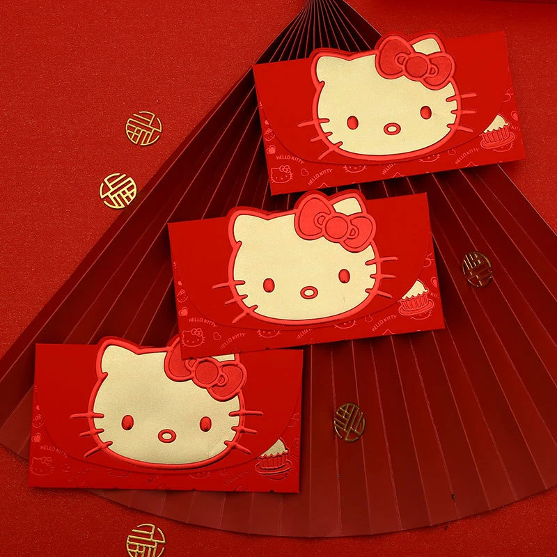 2025 Chinese Snake Year Red Envelopes Creative KT Spring Festival Red Packet Traditional Lucky Money Pockets New Year Gifts