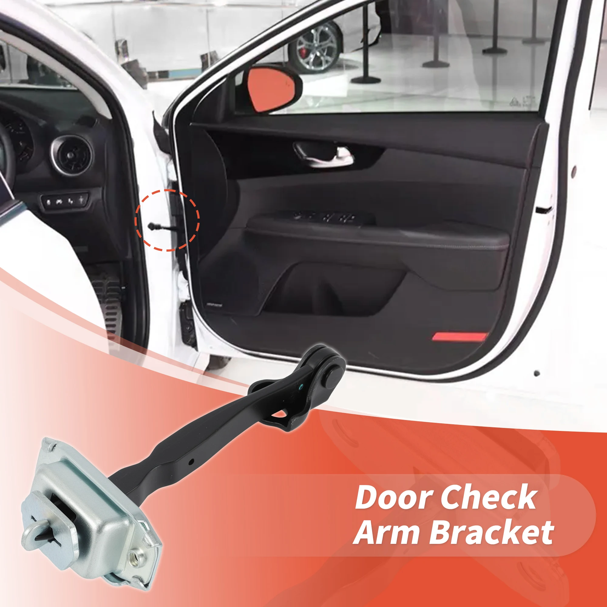 UXCELL Front Left Right Door Check Strap for Nissan Juke 2011-2017 804301KA0B 1 Pc