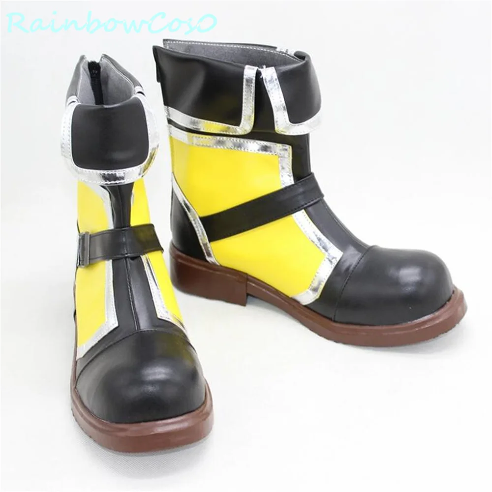 Sora Kingdom Hearts Rainbow Cos0 Chaussures, Bottes, Anime, Jeu, Halloween, Noël, Cosplay, W3384