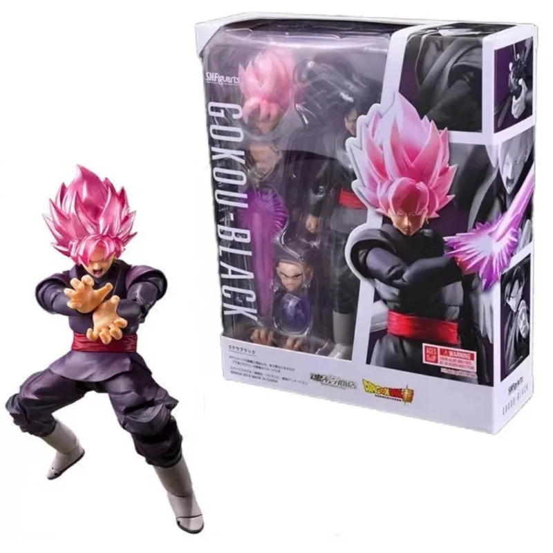 In Stock SHF Dragon Ball Z Son Goku Assembled Zamasu Action Black Gokou Super Saiyan  Anime Action  Figures Model Hoilday Gifts