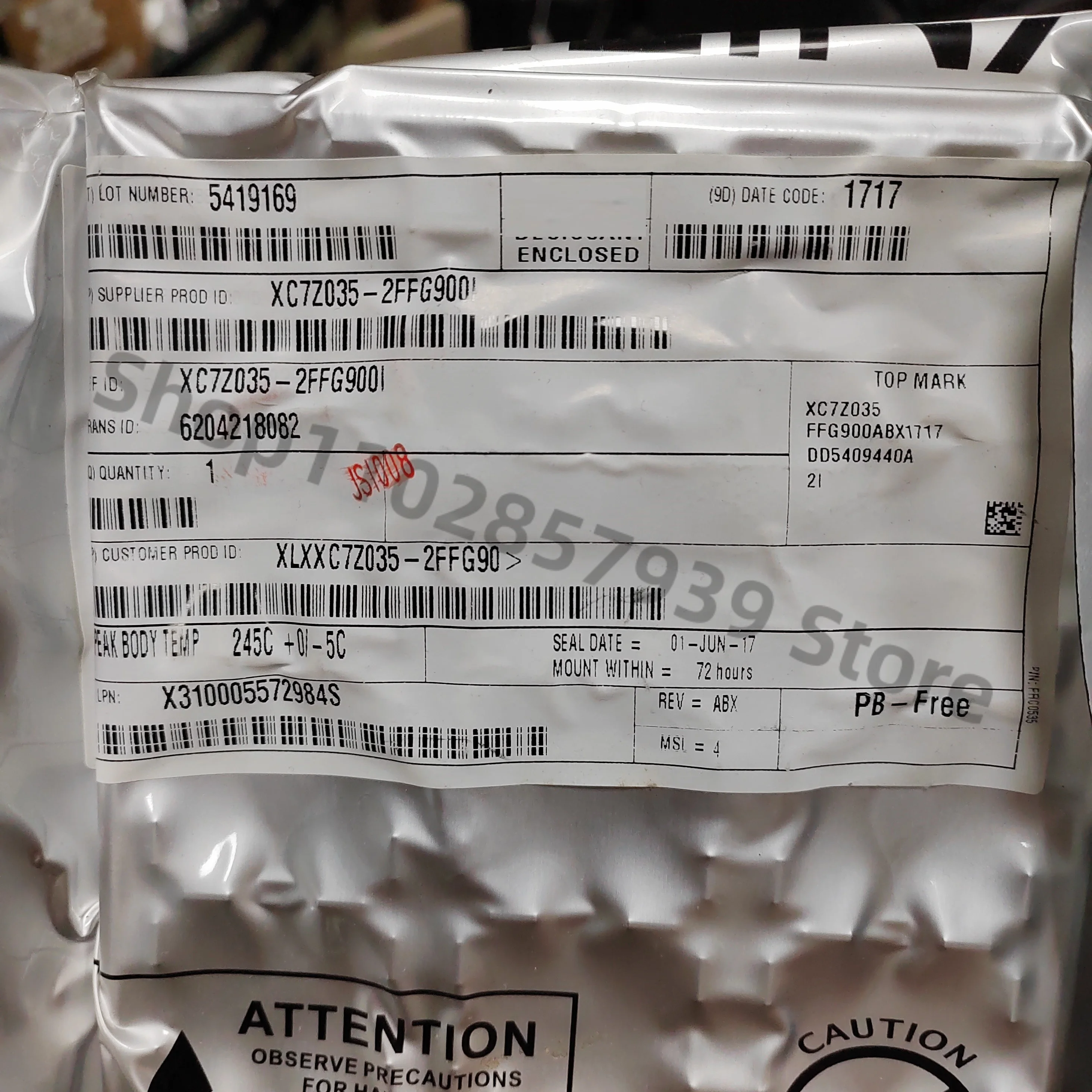 

XC7Z035-2FFG900I FBGA 800 МГц 1 шт./лот оригинал на складе, бесплатная доставка