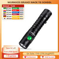 Wurkkos FC11C Nichia 519A Buck Circuit Hiking 18650 Flashlight Max ouput 1200 LM USB C Rechargeable EDC Torch Father's Day Gifts