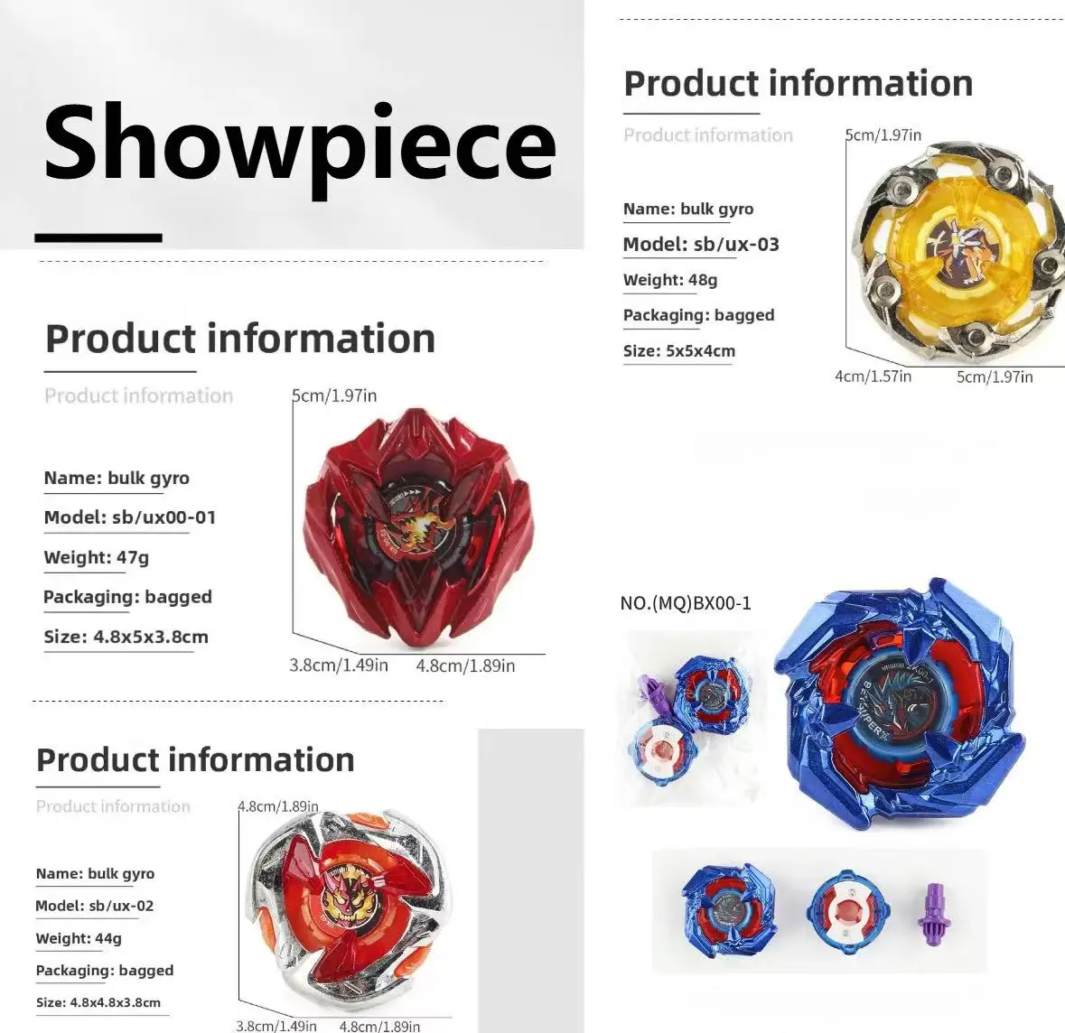 

BX Gyro BX14 BX19 BX-03Burst Gyro X Toys Walki Zyroskopem Luzem Lanzadores Blade Latest Mini Model Collectible Gift